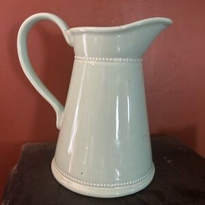 Martha Stewart Mint Green Ceramic Pitcher RARE FIND